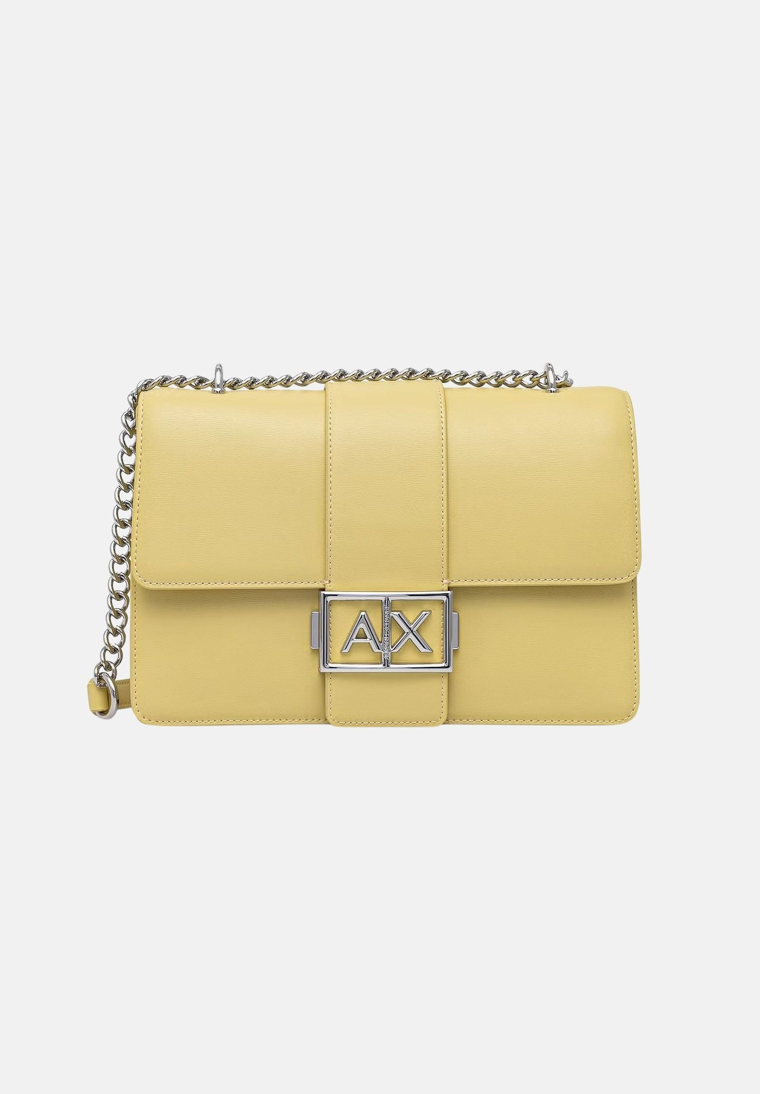 ARMANI EXCHANGE Borsa a tracolla gialla da donna con logo XW000070AF12039 U2149 ARMANI EXCHANGE 