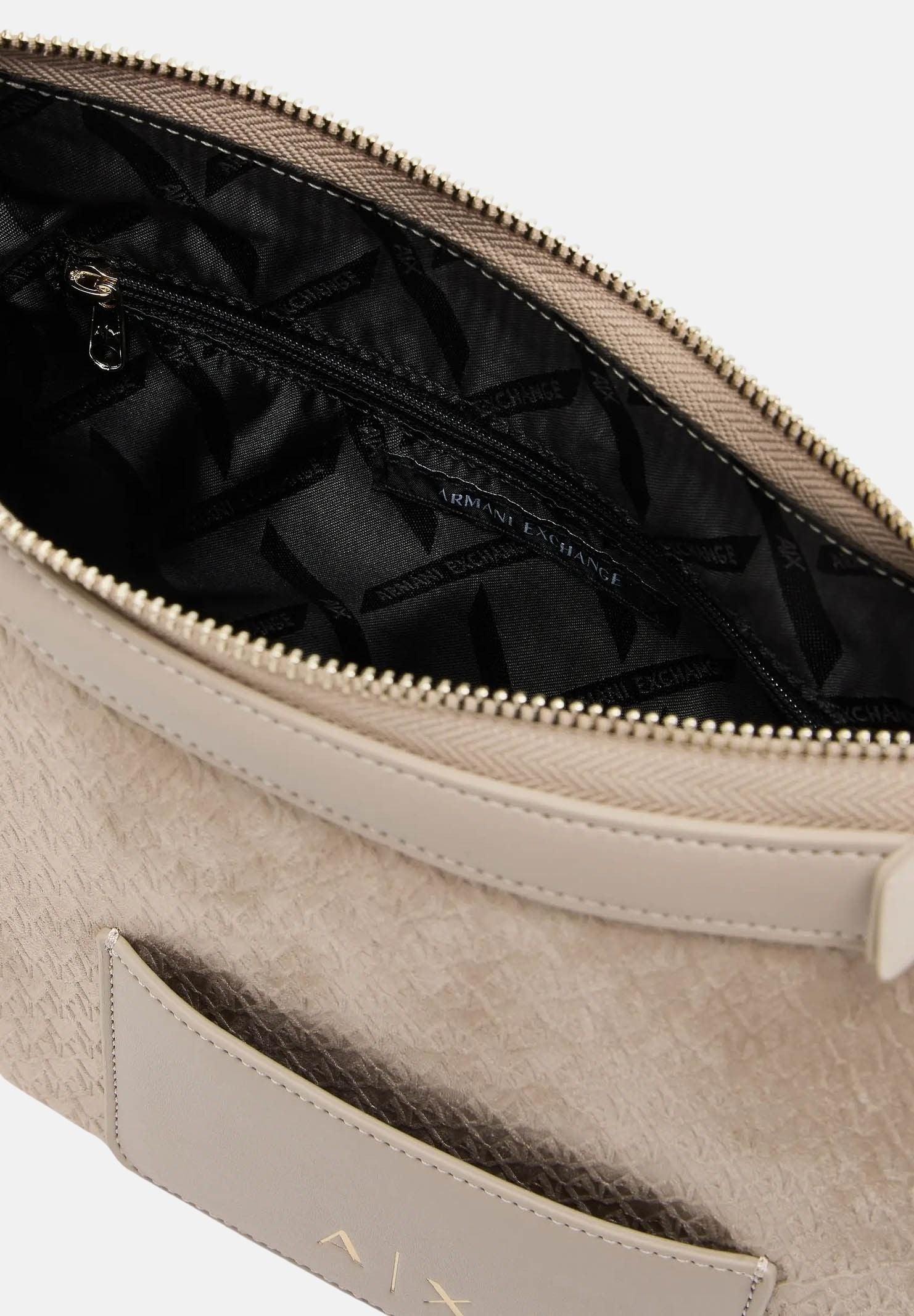 ARMANI EXCHANGE Borsa a spalla beige da donna con taschino XW001213AF22645 U6223 ARMANI EXCHANGE 