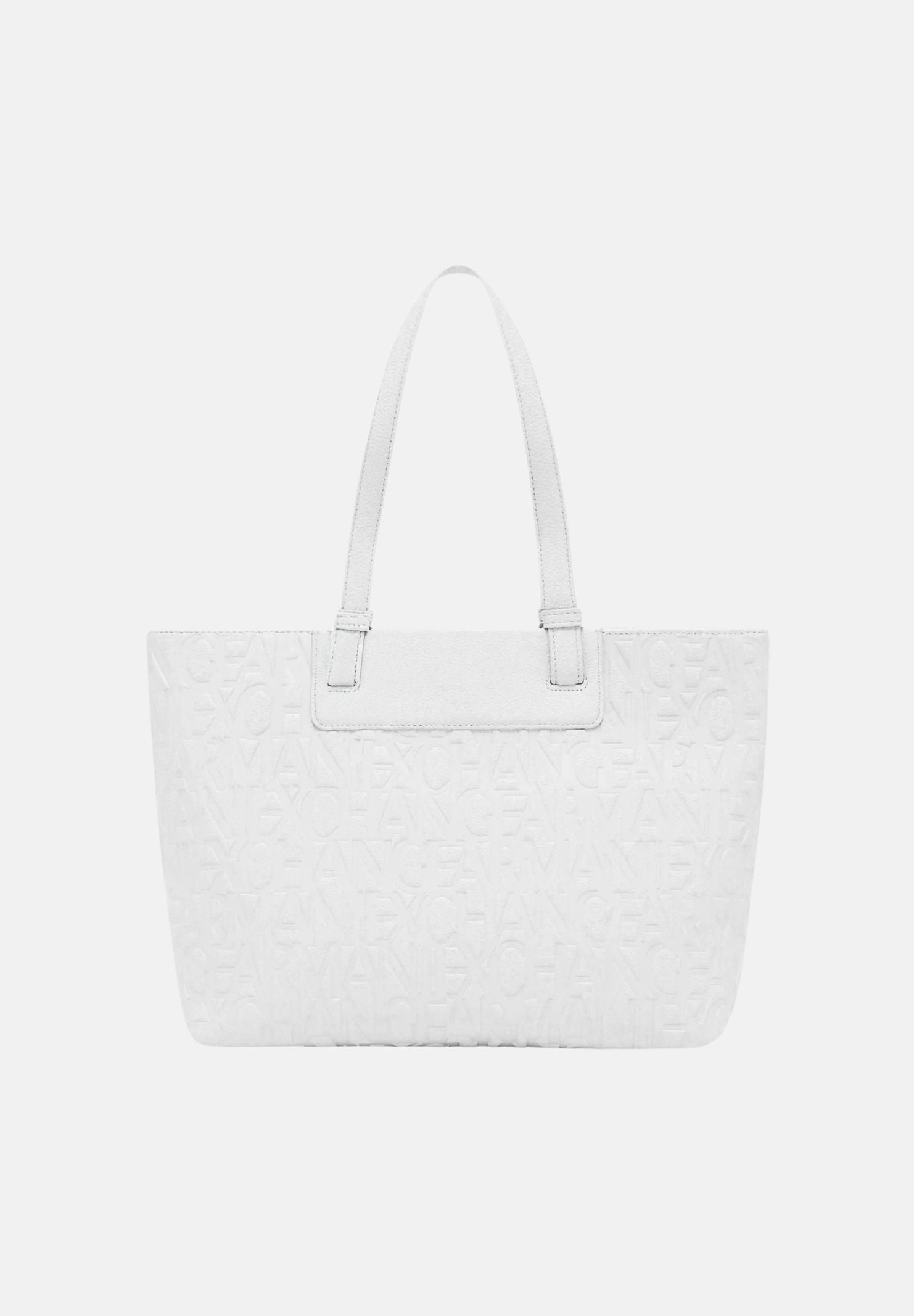 ARMANI EXCHANGE Shopper a spalla bianca da donna con logo XW001481AF15774 U0011 ARMANI EXCHANGE 