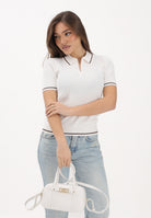 ARMANI EXCHANGE Polo a manica corta panna da donna XW001897AF10352 U1003 ARMANI EXCHANGE 