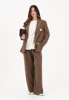 ARMANI EXCHANGE Pantalone elegante marrone da donna XW001939AF21529 U6136 ARMANI EXCHANGE 