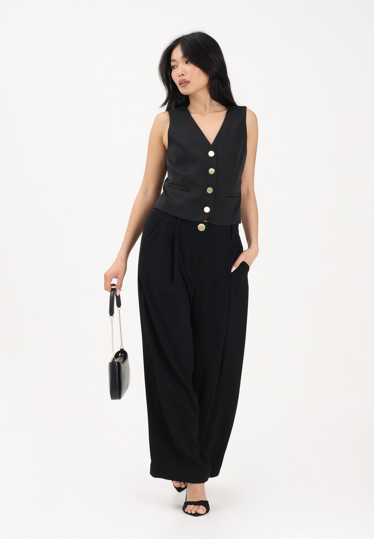 ARMANI EXCHANGE Pantalone elegante nero da donna XW001949AF21555 UC001 ARMANI EXCHANGE 