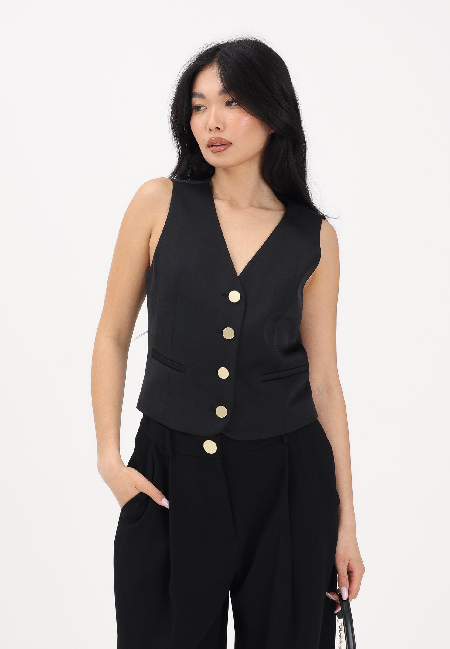 ARMANI EXCHANGE Gilet nero da donna XW001954AF21553 UC001 ARMANI EXCHANGE 