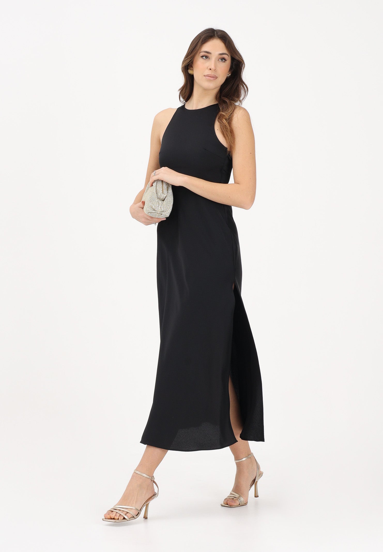ARMANI EXCHANGE Abito midi nero da donna XW001971AF21553 UC001 ARMANI EXCHANGE 