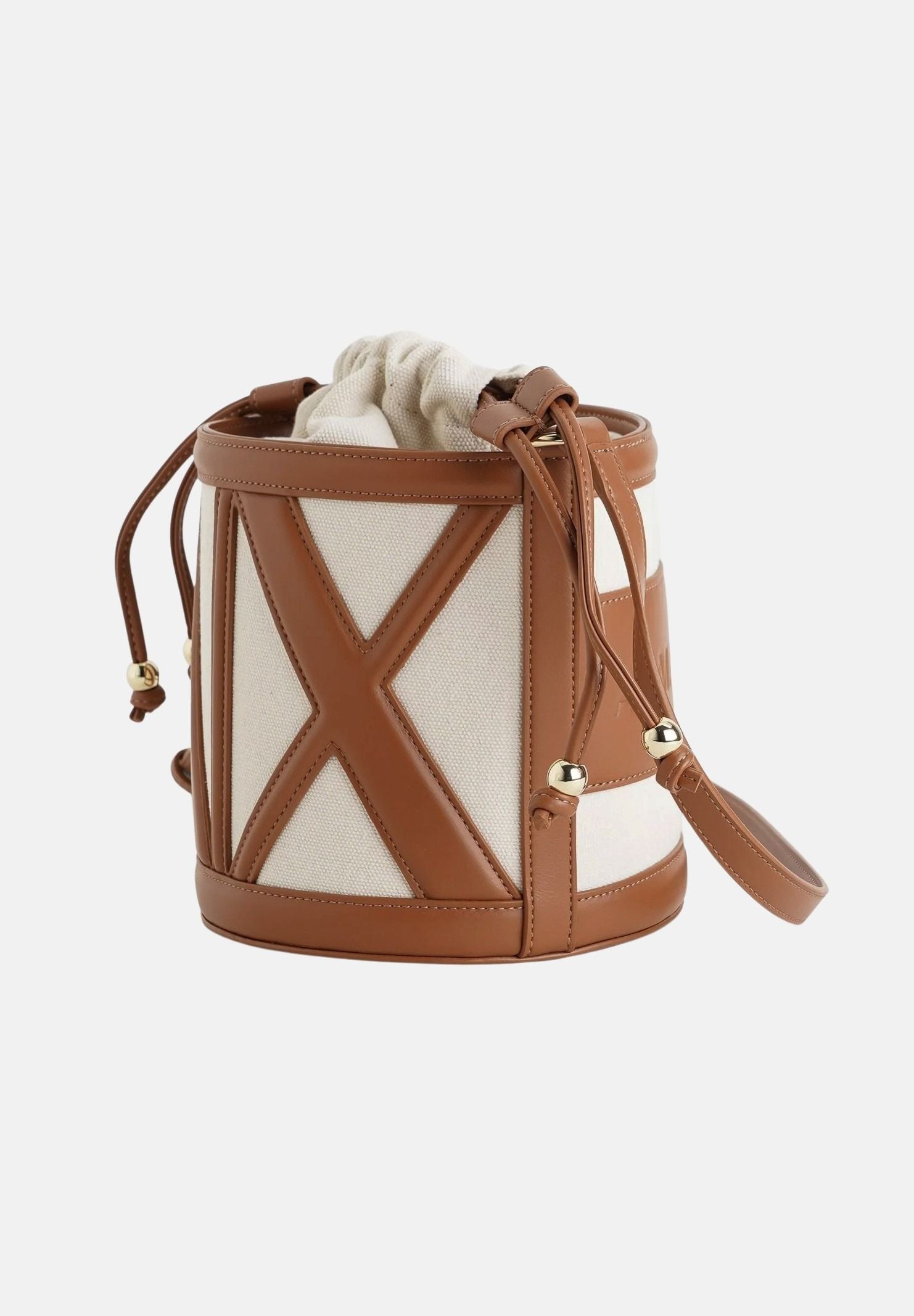 ARMANI EXCHANGE Borsa a tracolla beige e cuoio da donna con logo XW002183AF22635 M6261 ARMANI EXCHANGE 