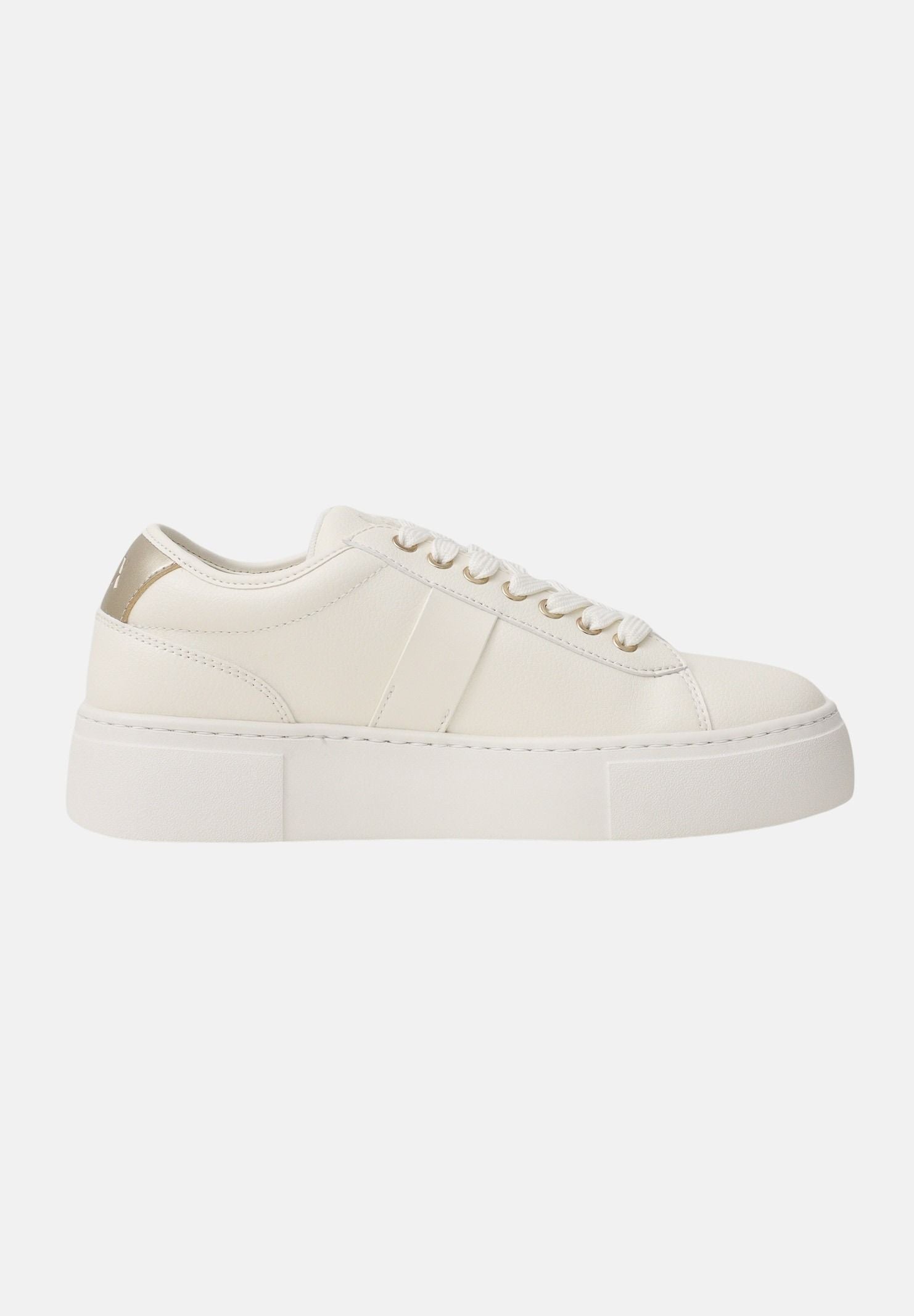 ARMANI EXCHANGE Sneakers panna e oro da donna con logo XW002224AF21429 MZ128 ARMANI EXCHANGE 