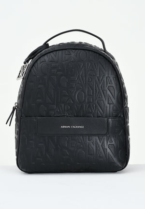ARMANI EXCHANGE Zaino nero da donna con logo all-over XW002234AF15774 UC001 ARMANI EXCHANGE 