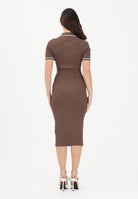 ARMANI EXCHANGE Abito midi marrone da donna in maglia a costine XW002244AF10352 U6136 ARMANI EXCHANGE 