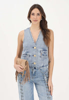 ARMANI EXCHANGE Gilet in denim chiaro da donna XW002263AF21338 MB001 ARMANI EXCHANGE 