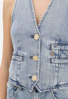 ARMANI EXCHANGE Gilet in denim chiaro da donna XW002263AF21338 MB001 ARMANI EXCHANGE 