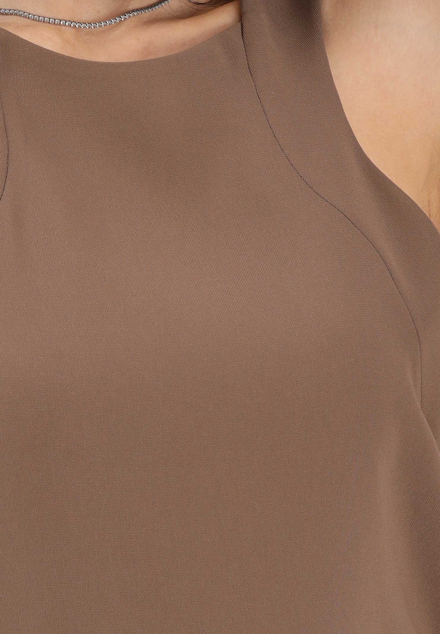 ARMANI EXCHANGE Abito corto marrone da donna XW002304AF21529 U6136 ARMANI EXCHANGE 