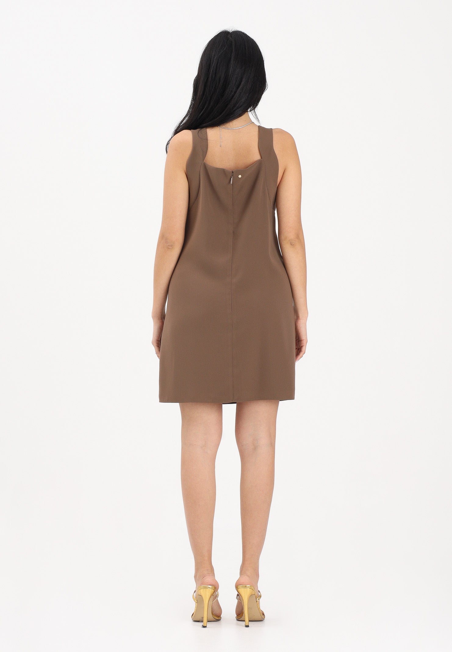 ARMANI EXCHANGE Abito corto marrone da donna XW002304AF21529 U6136 ARMANI EXCHANGE 