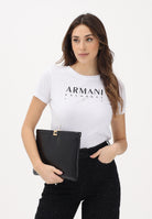 ARMANI EXCHANGE T-shirt a manica corta bianca da donna con logo XW002345AF10356 U0002 ARMANI EXCHANGE 