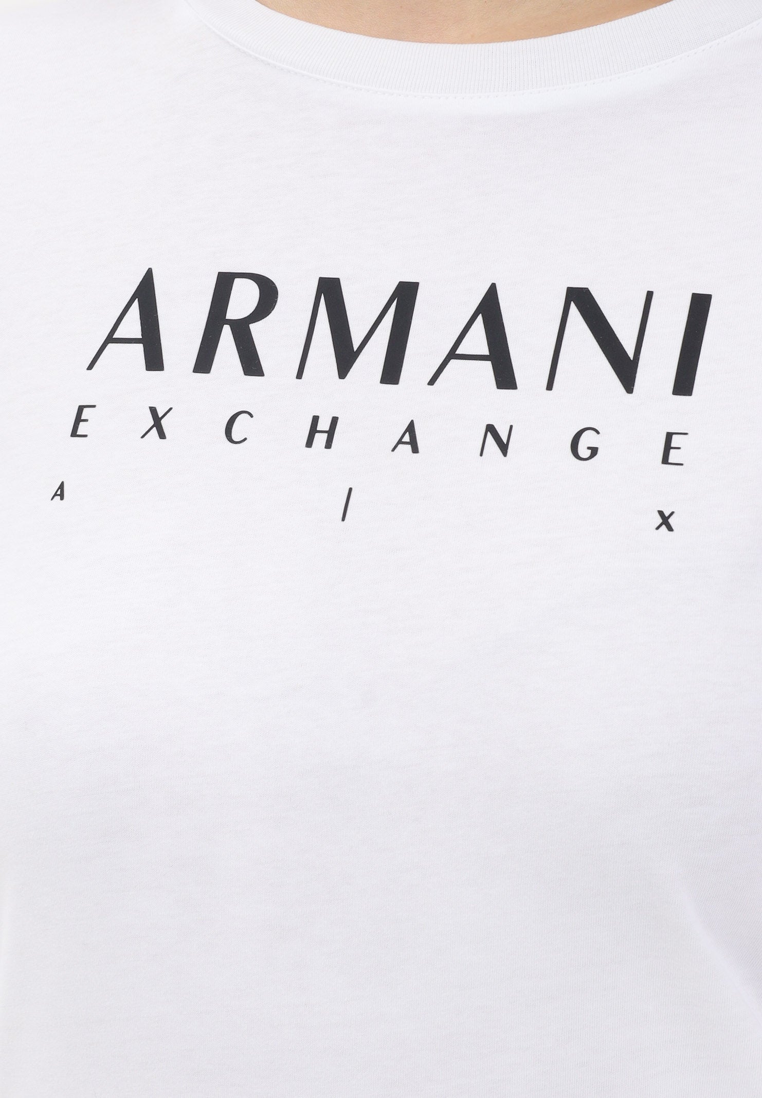 ARMANI EXCHANGE T-shirt a manica corta bianca da donna con logo XW002345AF10356 U0002 ARMANI EXCHANGE 
