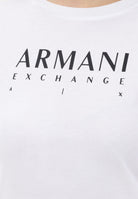 ARMANI EXCHANGE T-shirt a manica corta bianca da donna con logo XW002345AF10356 U0002 ARMANI EXCHANGE 