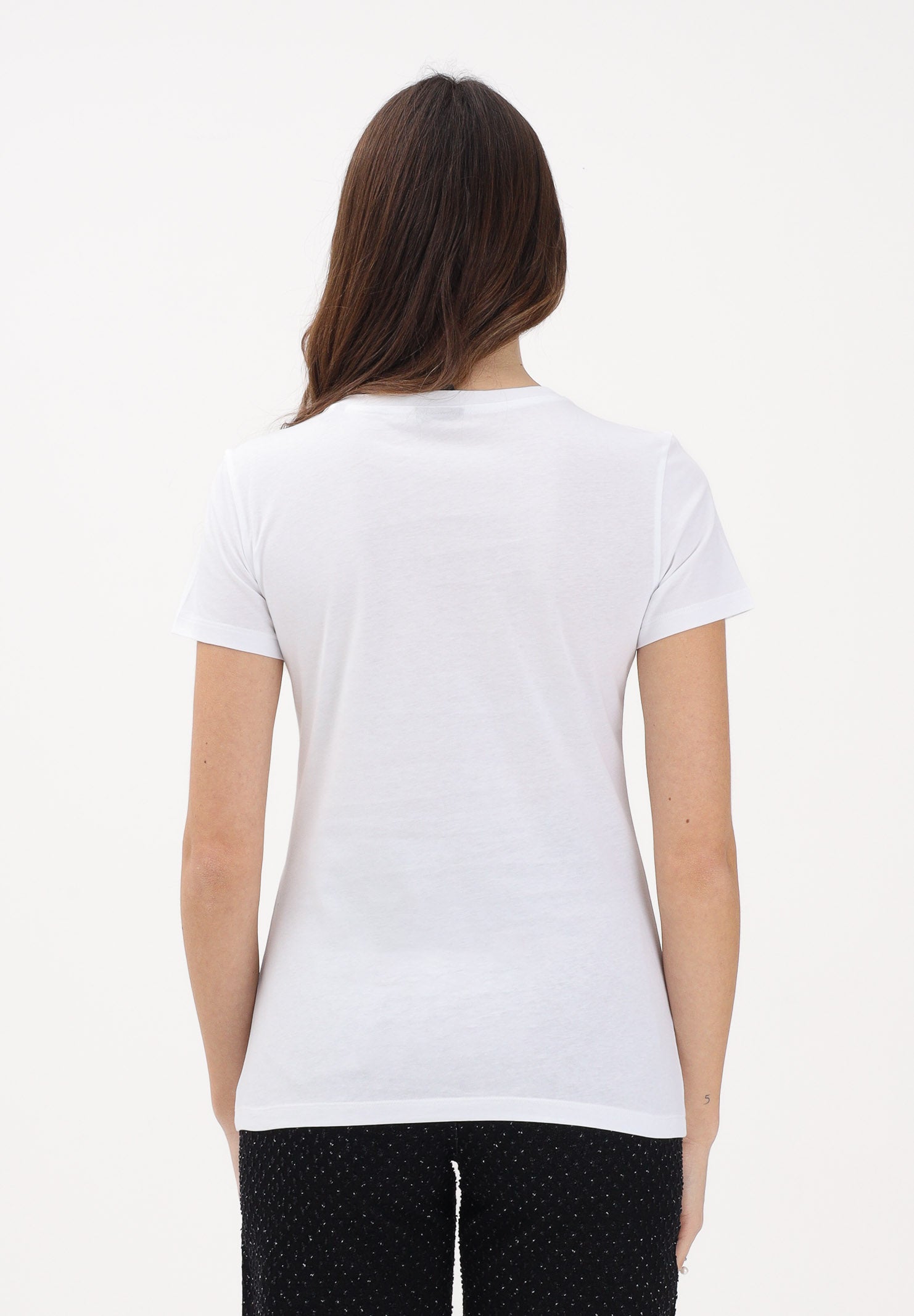 ARMANI EXCHANGE T-shirt a manica corta bianca da donna con logo XW002345AF10356 U0002 ARMANI EXCHANGE 