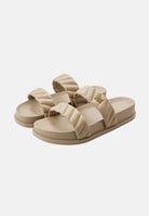 ARMANI EXCHANGE Ciabatte beige da donna con logo XW002574AF22799 U6223 ARMANI EXCHANGE 