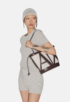 ARMANI EXCHANGE Shopper beige e marrone da donna con logo XW002607AF22635 M6262 ARMANI EXCHANGE 