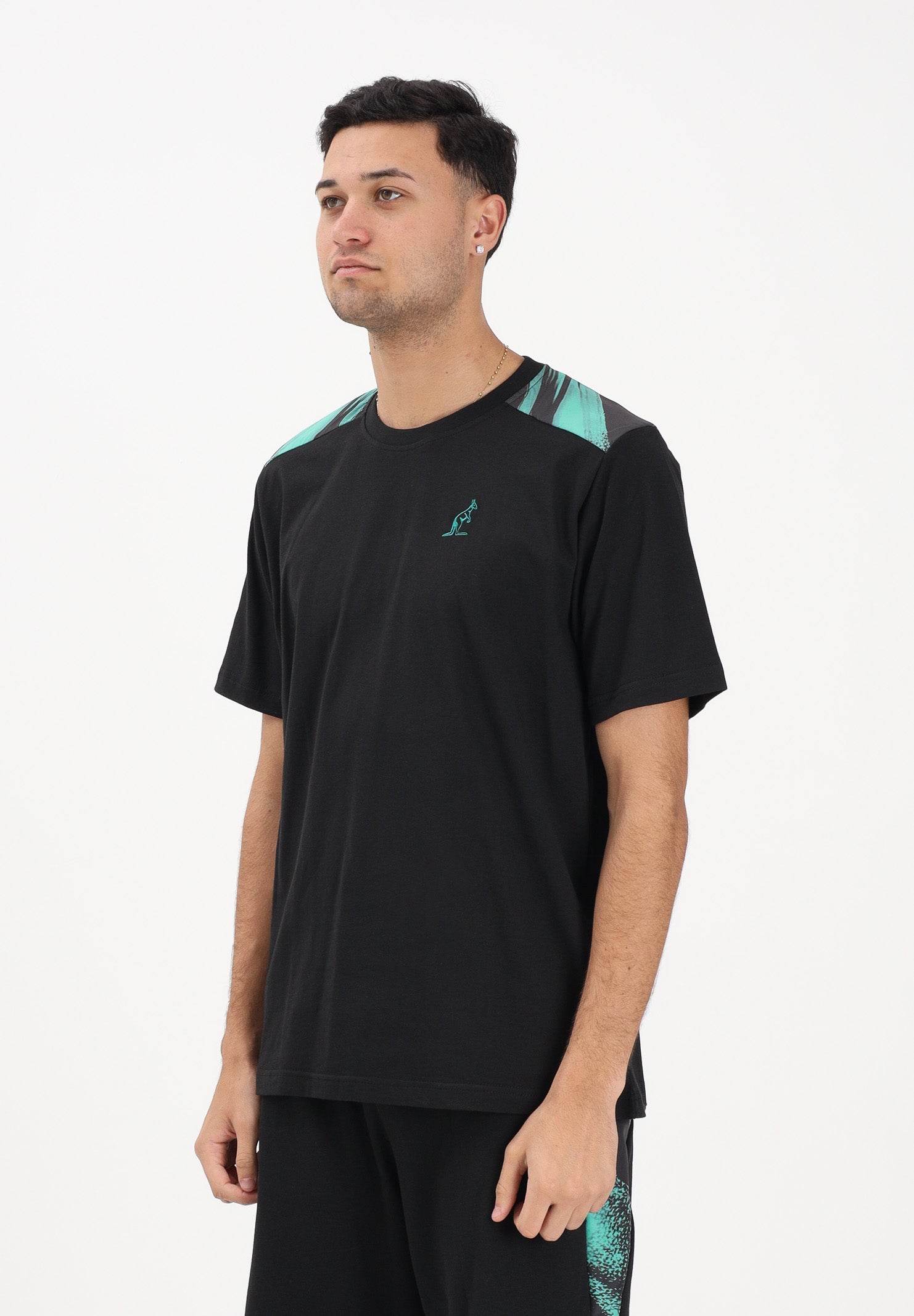 AUSTRALIAN T-shirt a manica corta Brush nera da uomo ARUTS0011BRUS01 003 AUSTRALIAN 