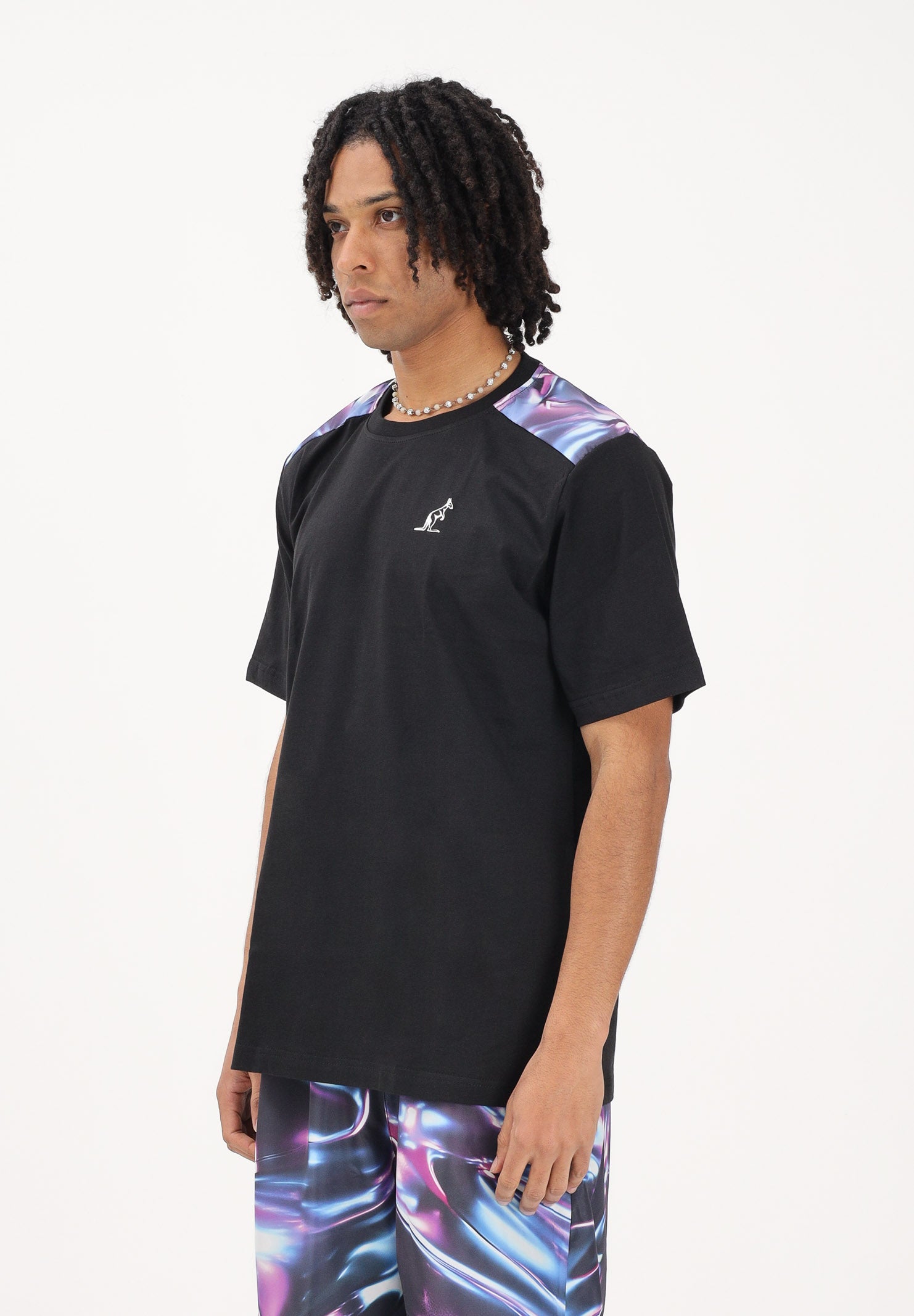 AUSTRALIAN T-shirt a manica corta Metaliq nera da uomo ARUTS0011META01 003 AUSTRALIAN 