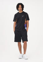 AUSTRALIAN Shorts sportivo nero da uomo con inserti stampati SPUSH0016877 003 AUSTRALIAN 