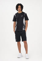 AUSTRALIAN T-shirt a manica corta nera da uomo con inserti laterali con stampa effetto tie-dye SPUTS0021836 003 AUSTRALIAN 