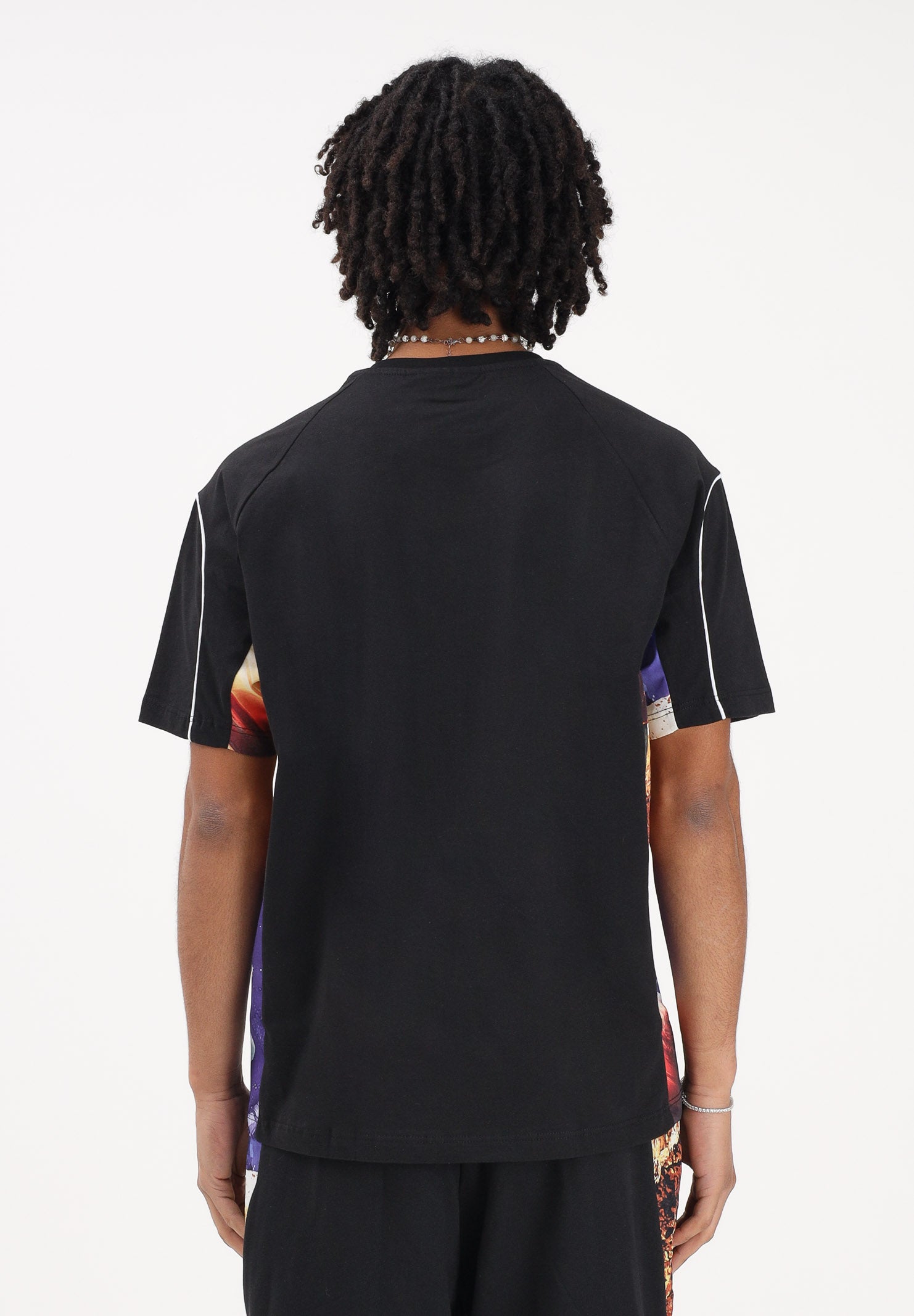 AUSTRALIAN T-shirt a manica corta nera da uomo con inserti stampati SPUTS0022877 003 AUSTRALIAN 
