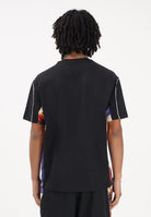 AUSTRALIAN T-shirt a manica corta nera da uomo con inserti stampati SPUTS0022877 003 AUSTRALIAN 