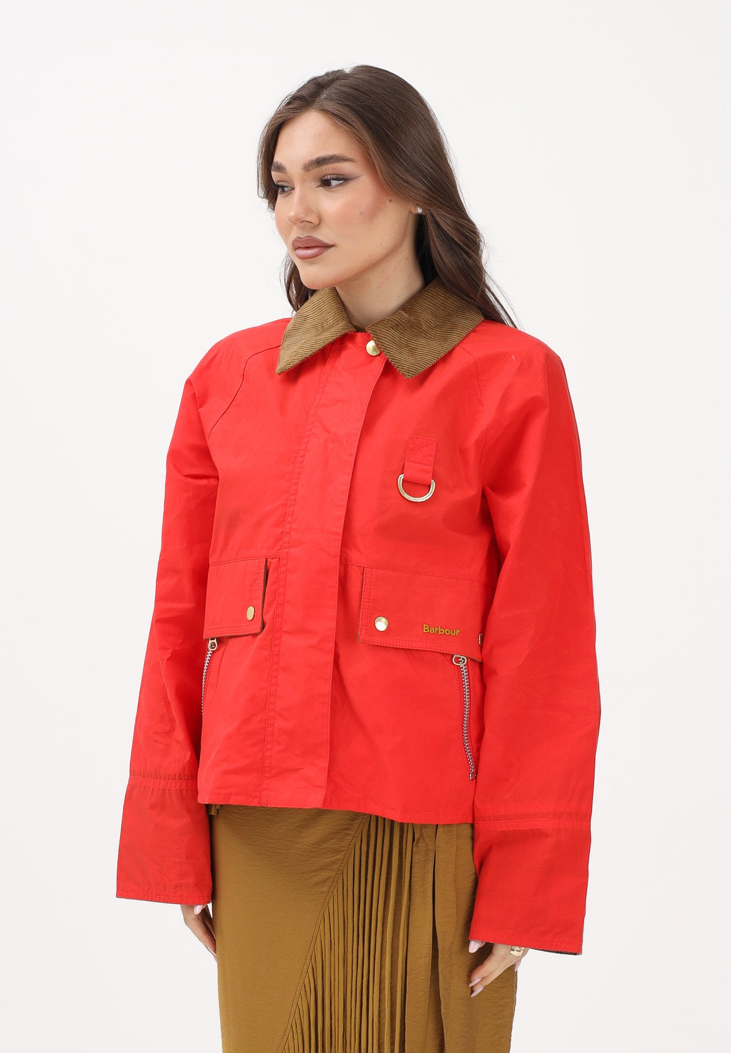 BARBOUR Giacca a vento Mackworth rossa da donna 261-LCA0398 RE51 BARBOUR 