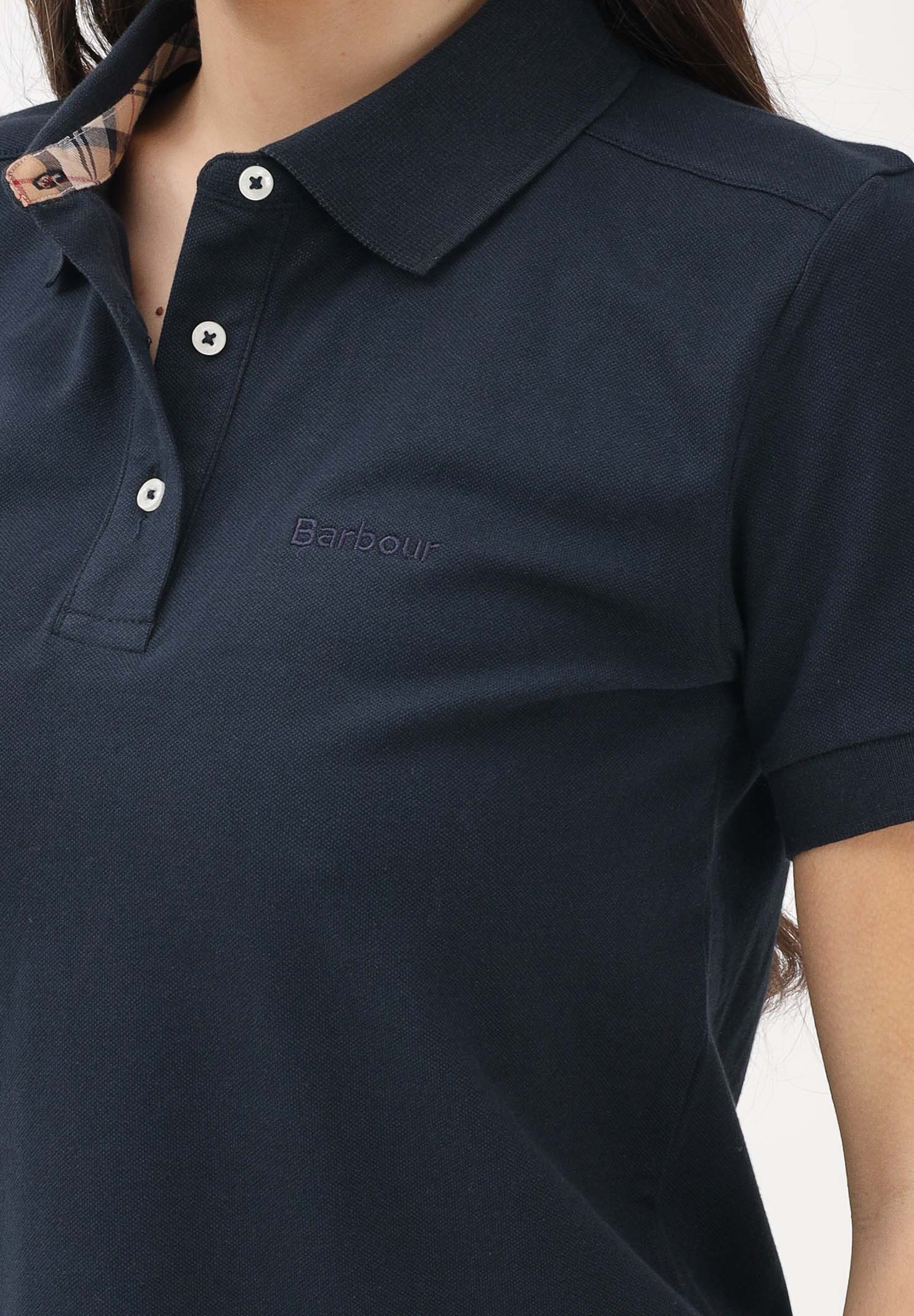 BARBOUR Polo a manica corta Bowford blu da donna 261-LML0886 NY73 BARBOUR 