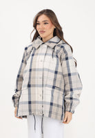 BARBOUR Giacca antipioggia Ballina con motivo a quadri blu e beige da donna 261-LSP0324 NY51 BARBOUR 