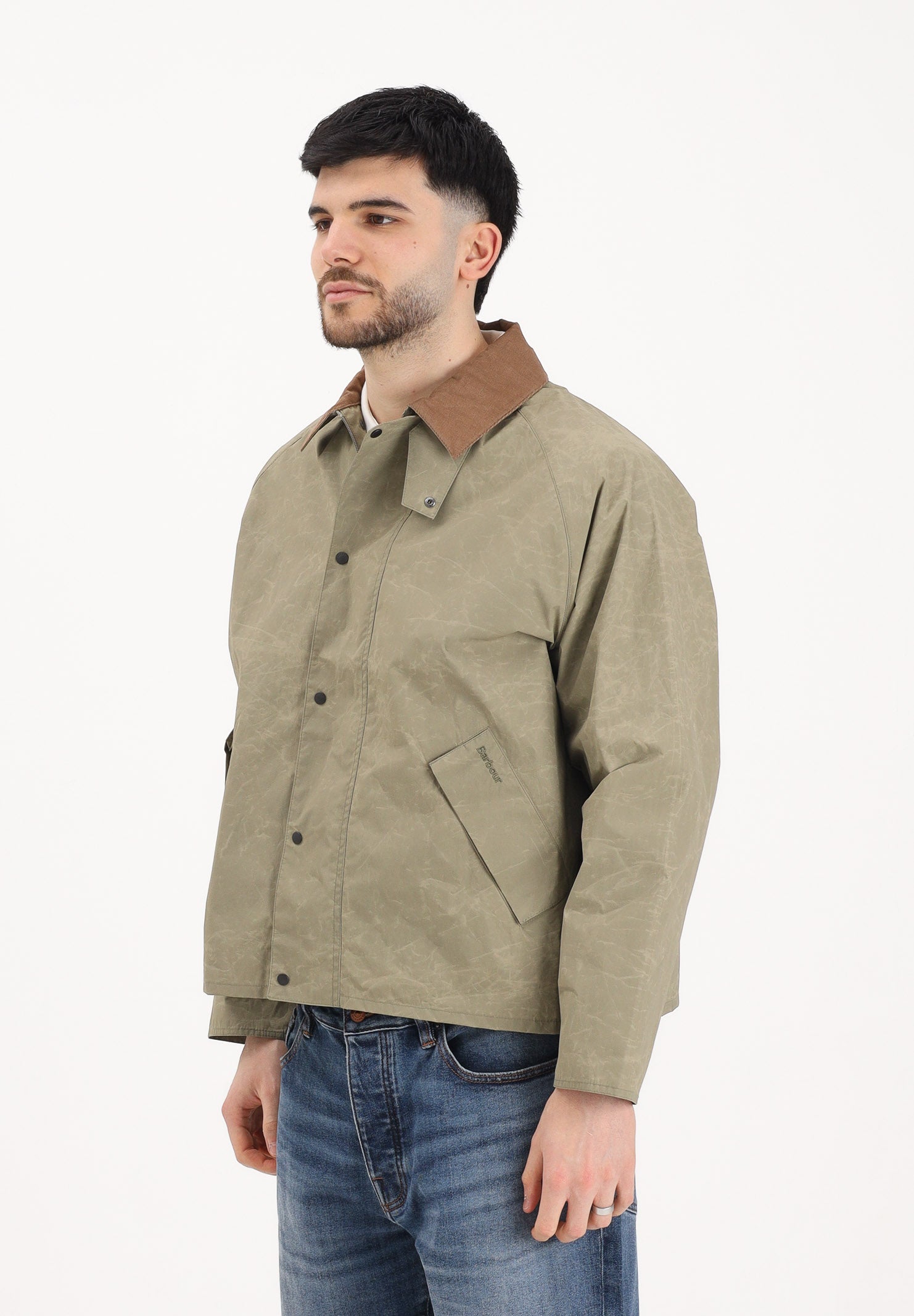 BARBOUR Giacca a vento Ripstop Transport verde oliva da uomo 261-MSP0175 OL31 BARBOUR 
