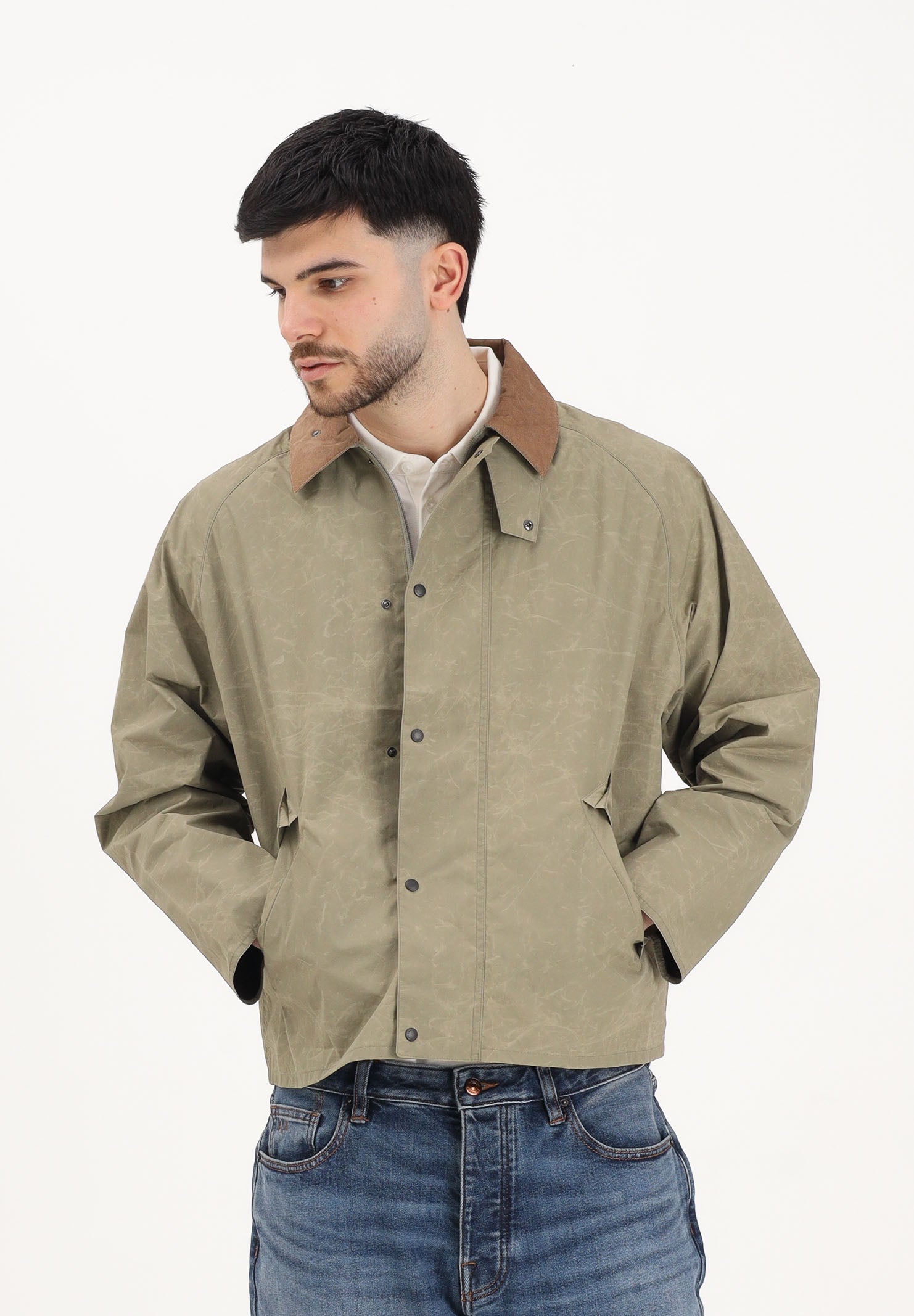 BARBOUR Giacca a vento Ripstop Transport verde oliva da uomo 261-MSP0175 OL31 BARBOUR 