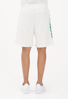 BARROW Shorts sportivo bianco per uomo e donna con stampa logo S6BWUABE004 412 BARROW 