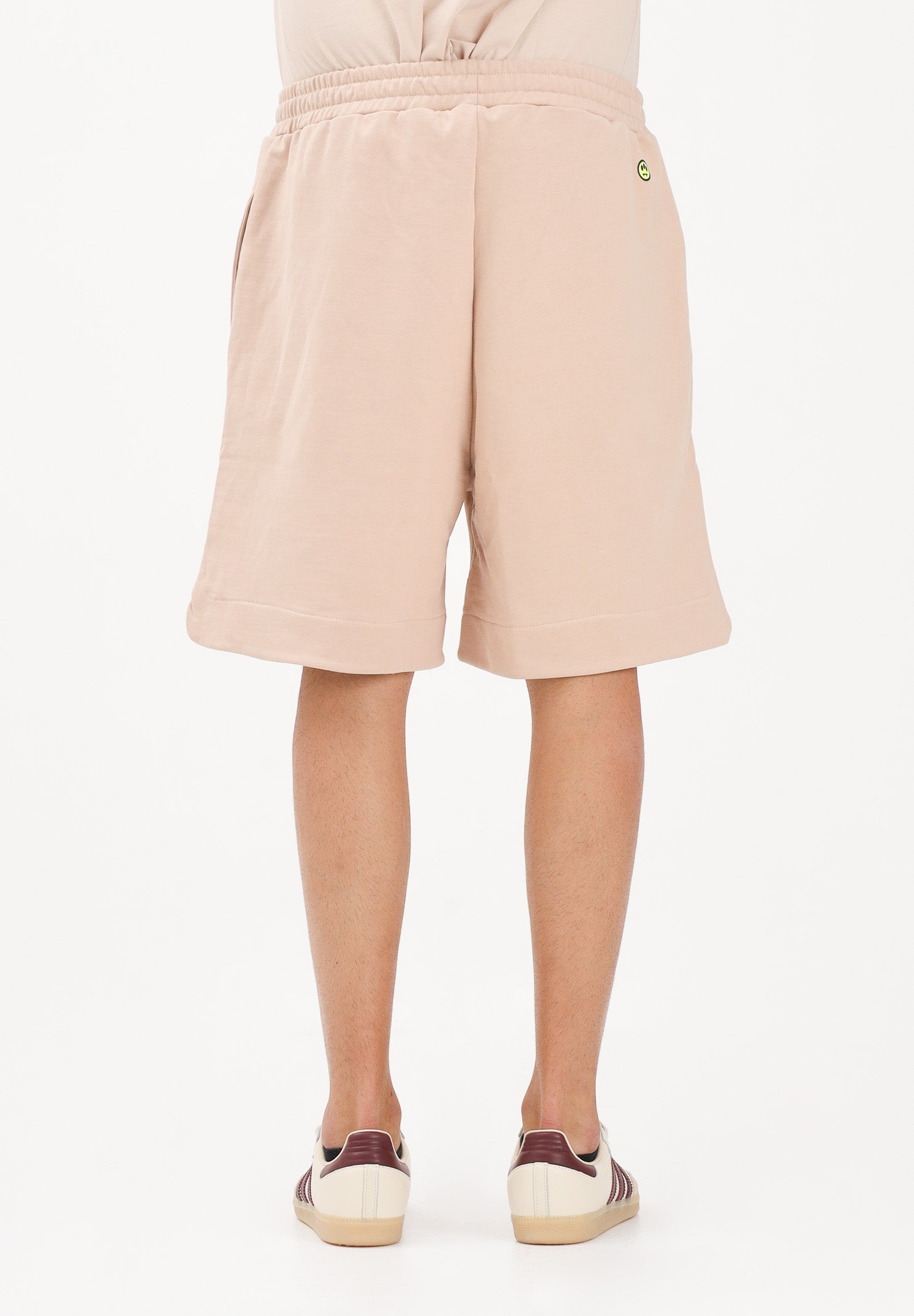 BARROW Shorts sportivo sabbia per uomo e donna con logo S6BWUABE009 092 BARROW 
