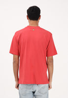 BARROW T-shirt a manica corta rosso corallo per uomo e donna con logo S6BWUATH010 040 BARROW 