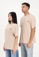 BARROW T-shirt a manica corta beige per uomo e donna con logo S6BWUATH010 092 BARROW 