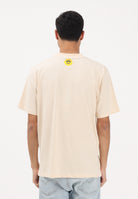 BARROW T-shirt a manica corta crema per uomo e donna con girocollo logato S6BWUATH071 013 BARROW 