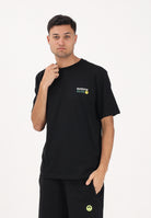 BARROW T-shirt a manica corta nera per uomo e donna con maxi stampa sul retro S6BWUATH086 110 BARROW 
