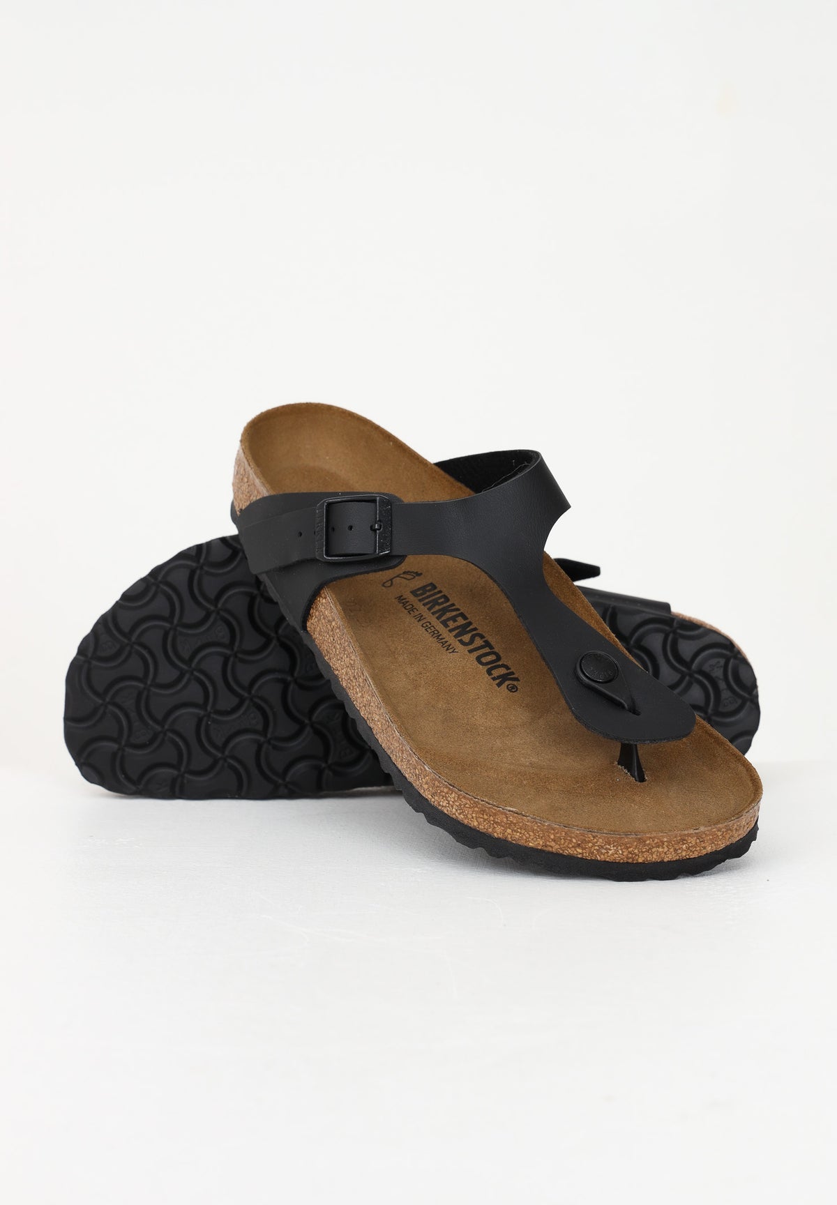 BIRKENSTOCK Infradito Gizeh nero per uomo e donna 043691 . BIRKENSTOCK 