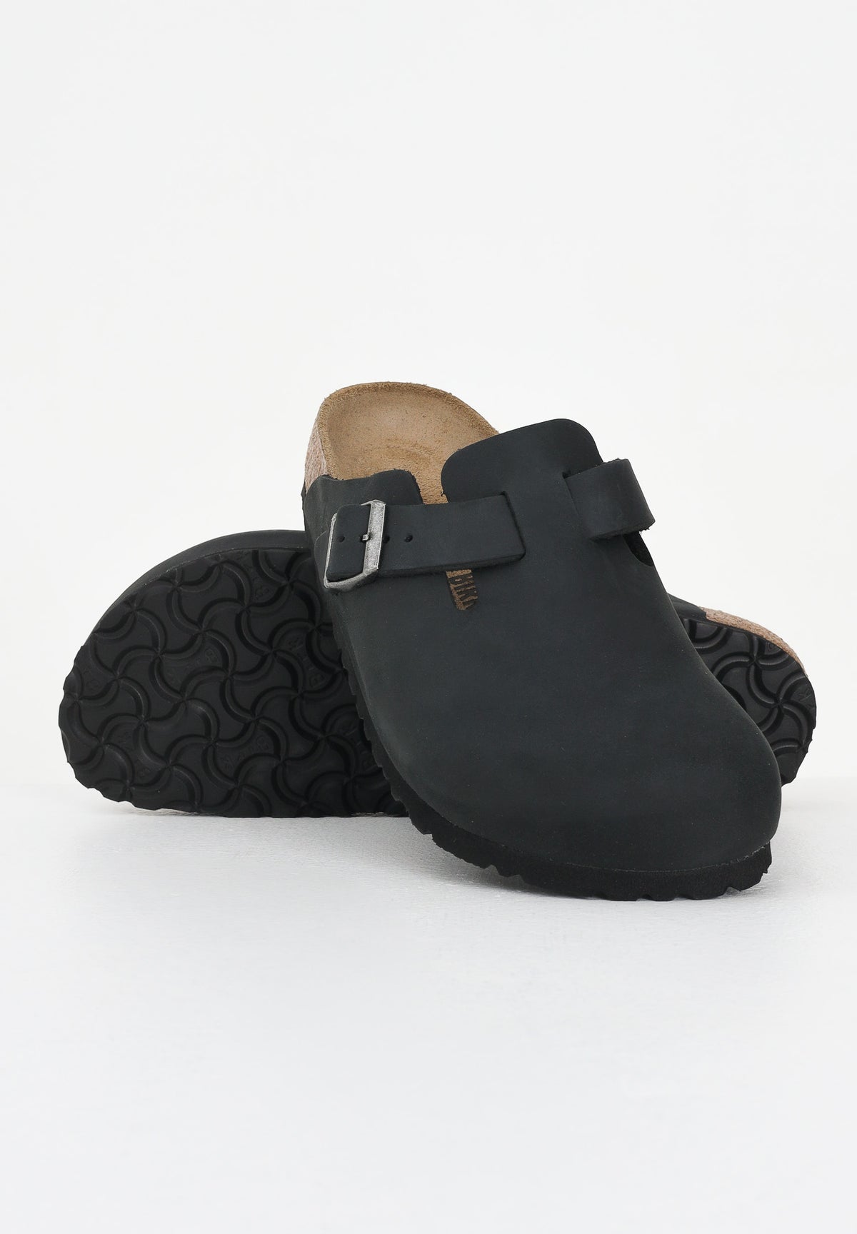 BIRKENSTOCK Ciabatte Boston nere per uomo e donna 059463 . BIRKENSTOCK 