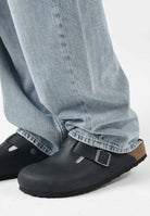 BIRKENSTOCK Ciabatte Boston nere per uomo e donna 059463 . BIRKENSTOCK 