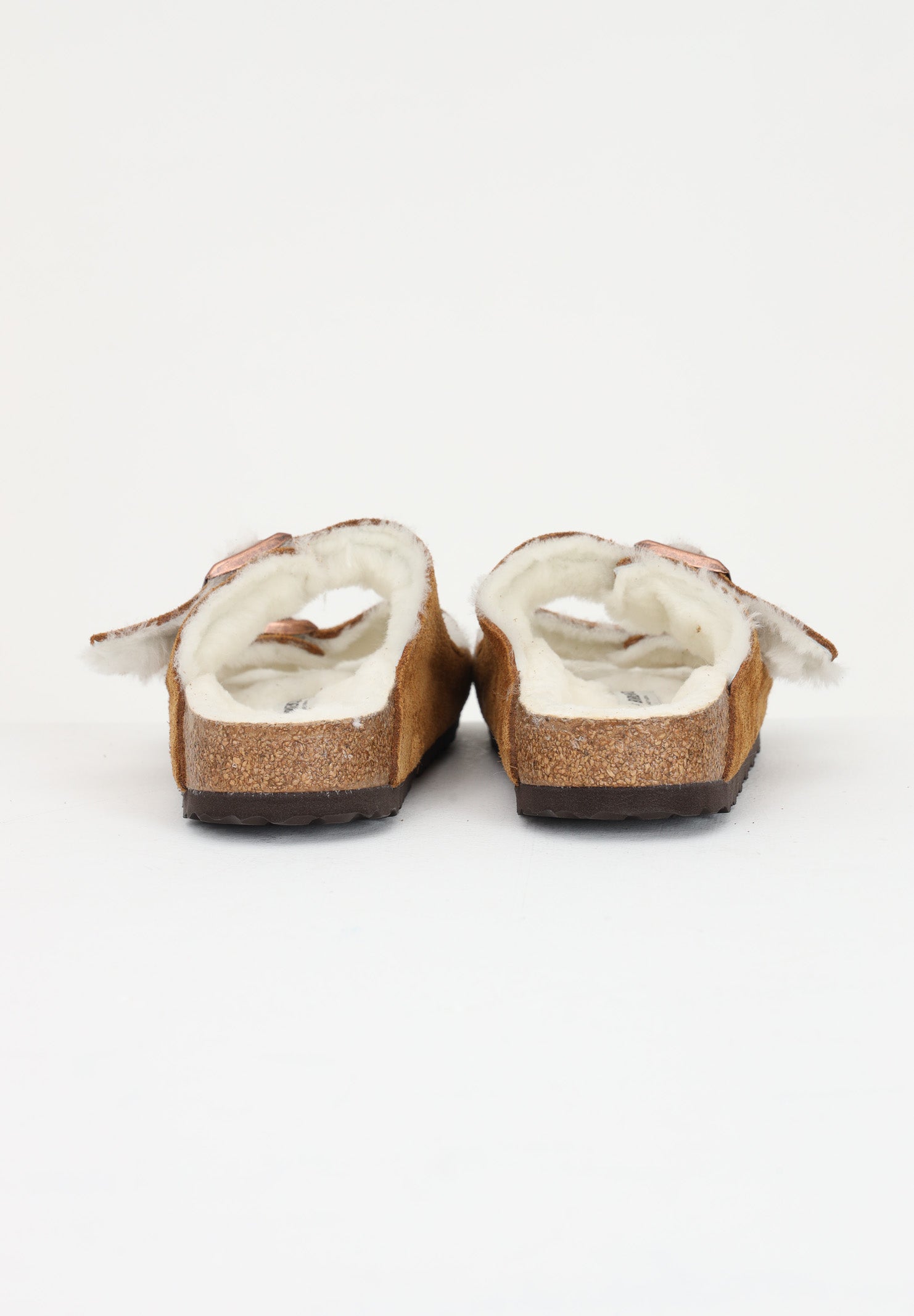 BIRKENSTOCK Ciabatte Arizona pelliccia di agnello beige per uomo e donna 1001135 . BIRKENSTOCK 