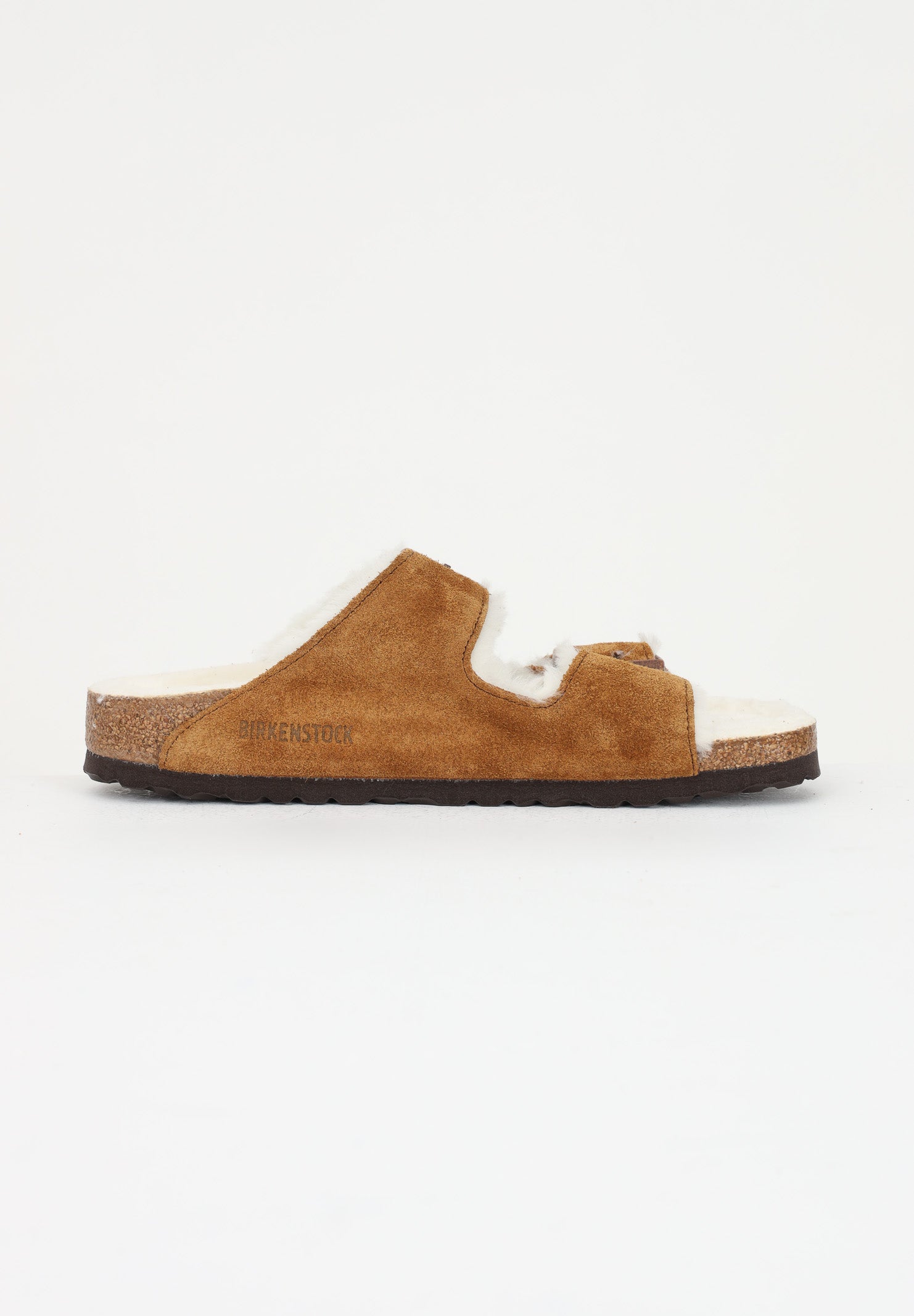 BIRKENSTOCK Ciabatte Arizona pelliccia di agnello beige per uomo e donna 1001135 . BIRKENSTOCK 