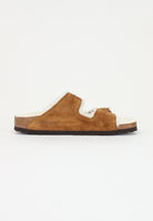 BIRKENSTOCK Ciabatte Arizona pelliccia di agnello beige per uomo e donna 1001135 . BIRKENSTOCK 
