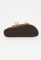 BIRKENSTOCK Ciabatte Arizona pelliccia di agnello beige per uomo e donna 1001135 . BIRKENSTOCK 