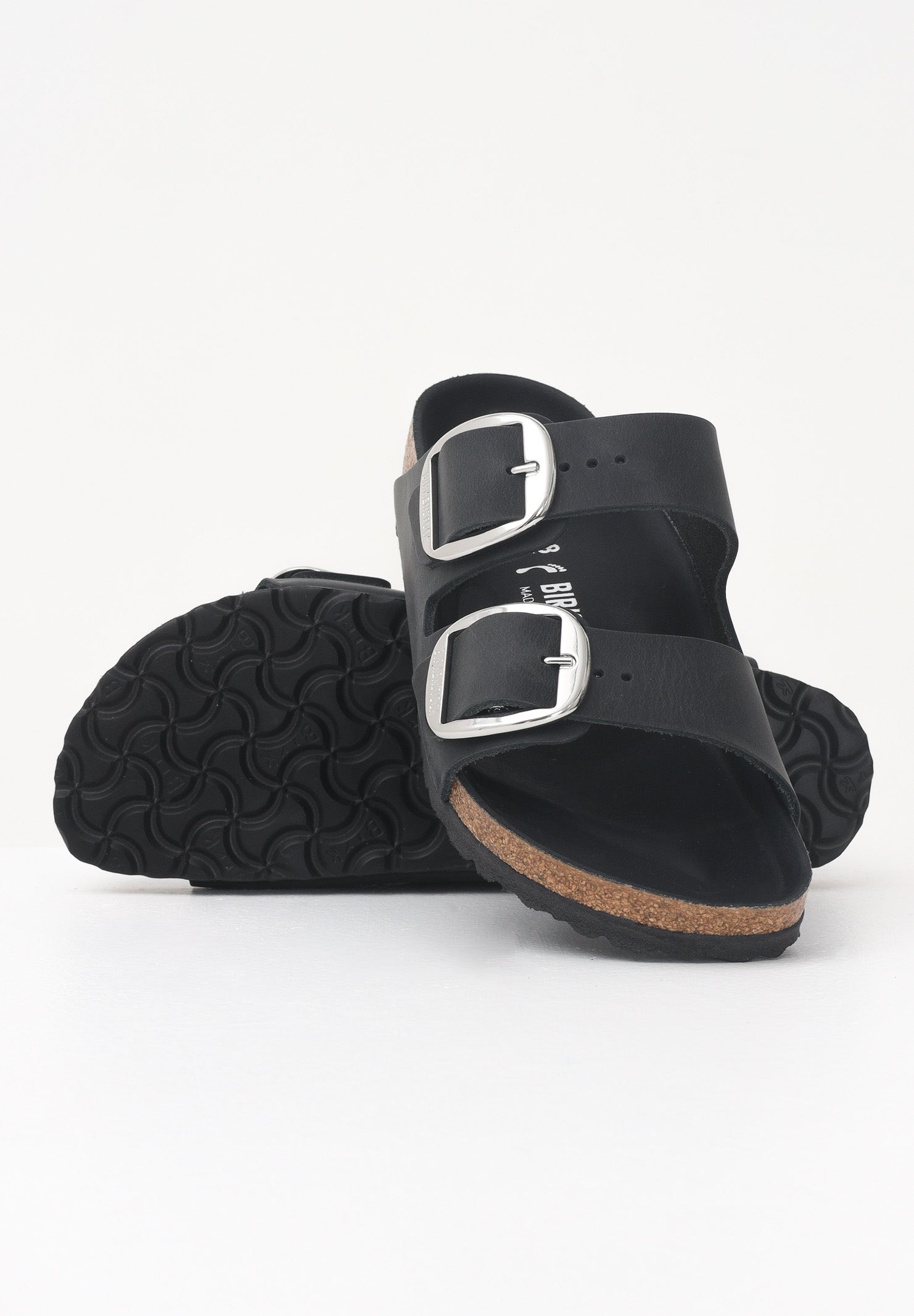 BIRKENSTOCK Ciabatte Arizona Big Buckle nere da donna 1011075 . BIRKENSTOCK 