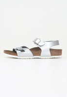 BIRKENSTOCK Sandalo Rio Kids argento da bambina 1012518 . BIRKENSTOCK 