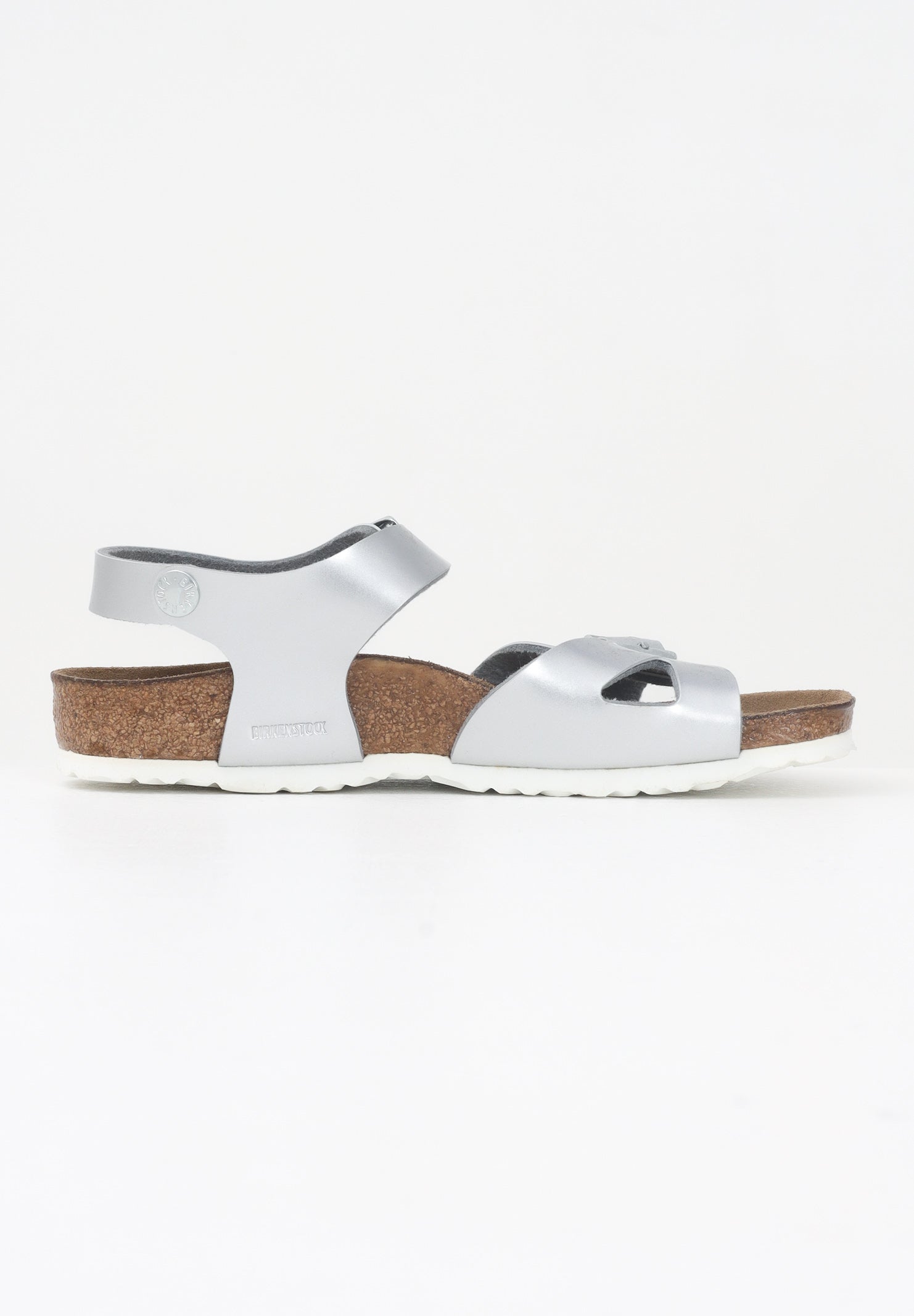 BIRKENSTOCK Sandalo Rio Kids argento da bambina 1012518 . BIRKENSTOCK 