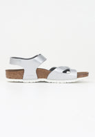 BIRKENSTOCK Sandalo Rio Kids argento da bambina 1012518 . BIRKENSTOCK 